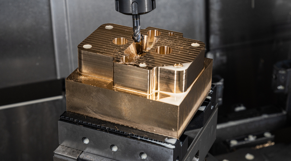 CNC frezen | Pomphuis | brons | Rotech